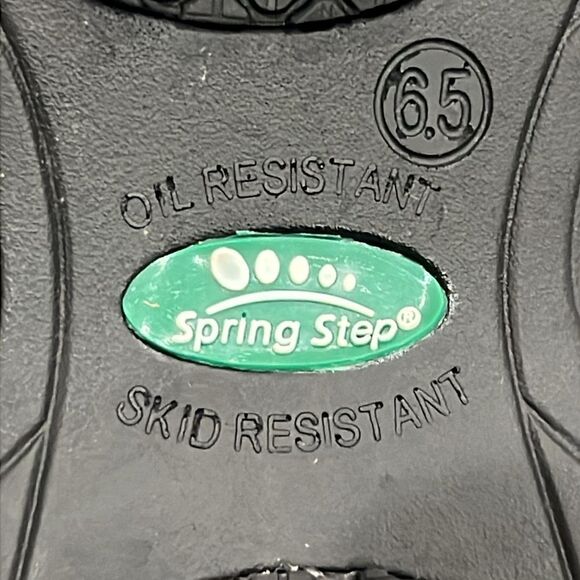 Spring Step Black Silver Floral Clogs 6.5 - Picture 11 of 13